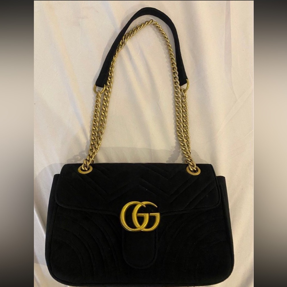 Authentic Velvet Marmont Gucci Purse